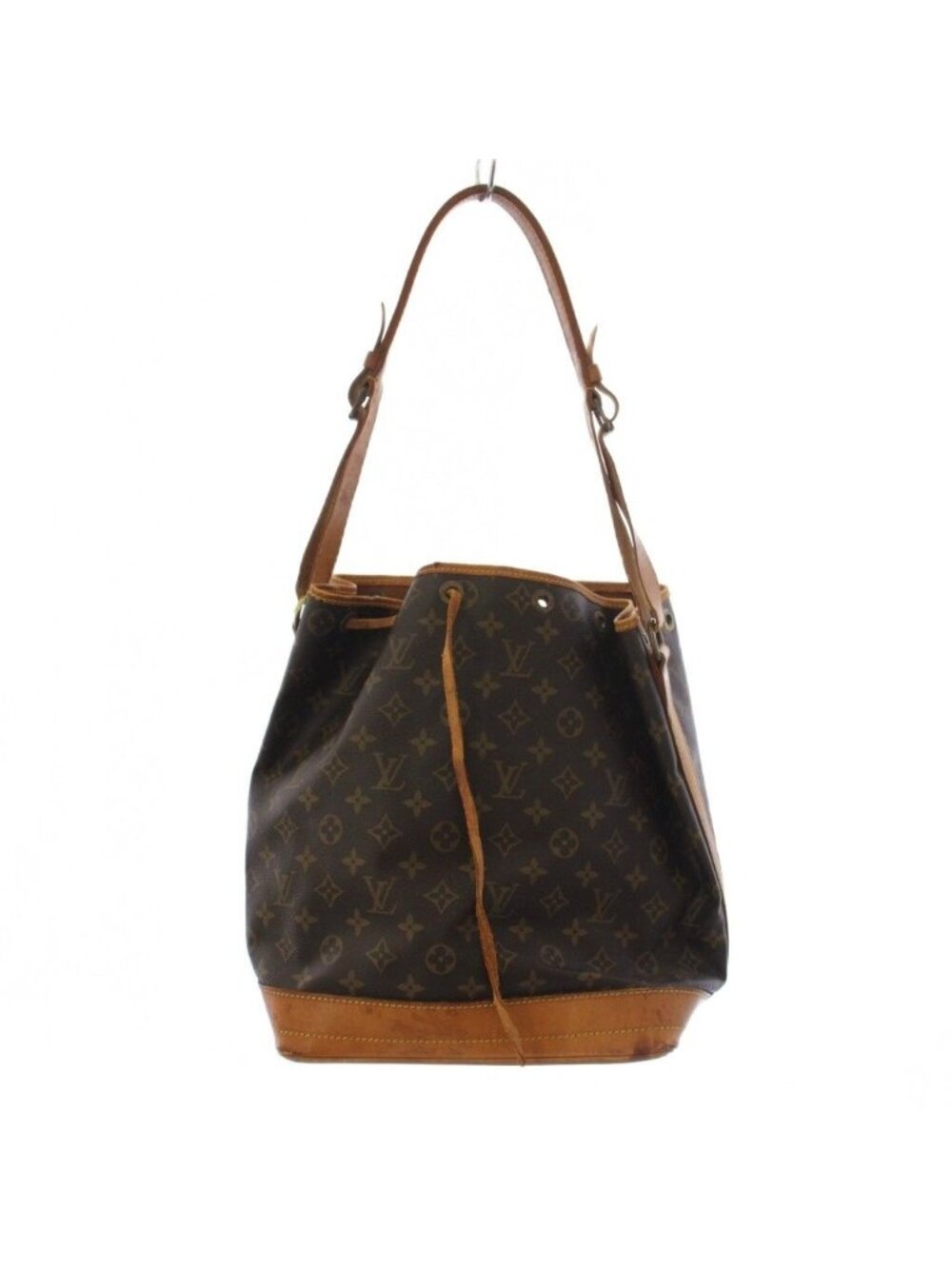 Louis Vuitton Monogram Noe Shoulder Bag Drawstring Brown
